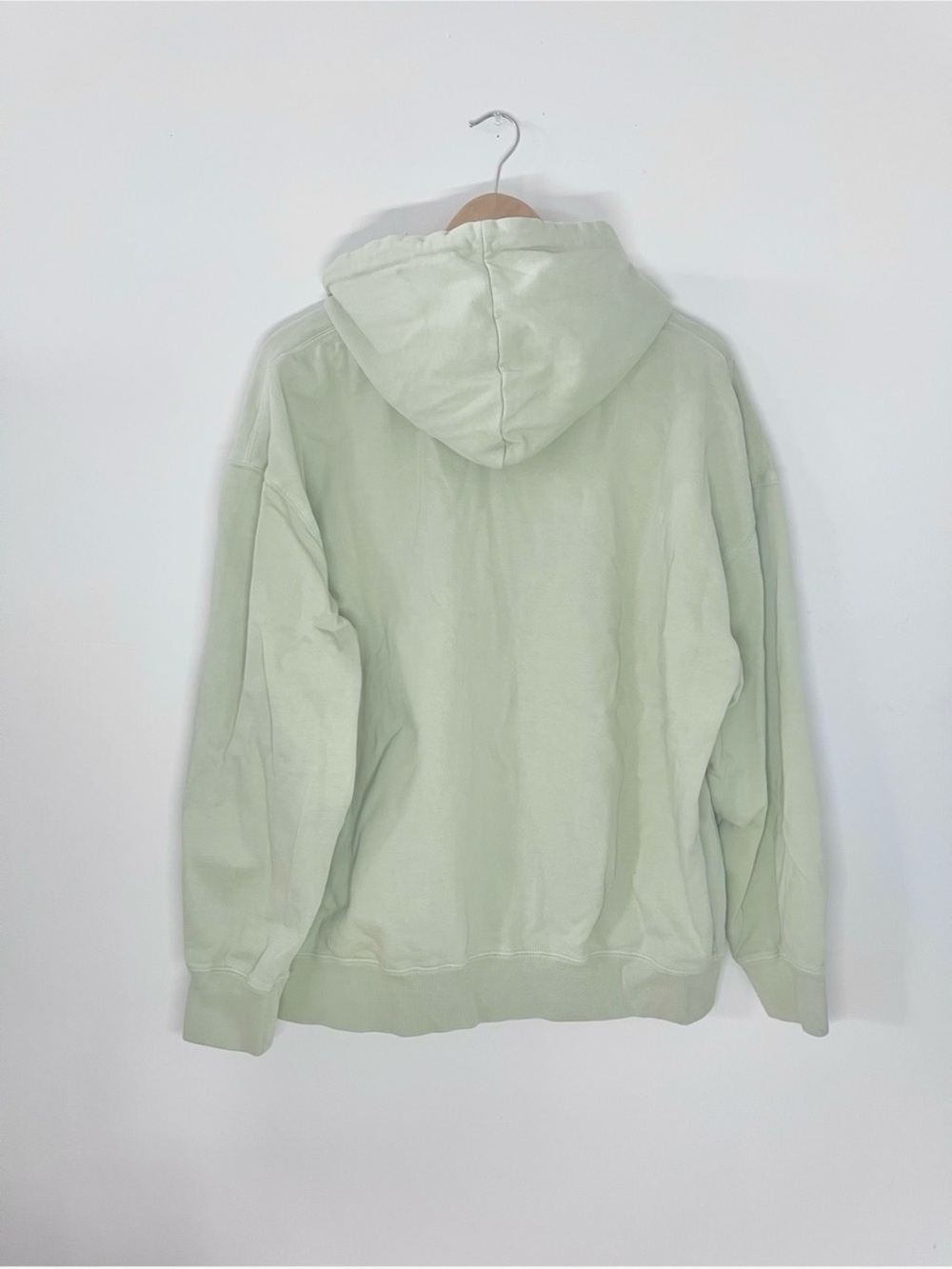 Brandy Melville oversized zip-up hoodie in sage green - Picture 2 of 5